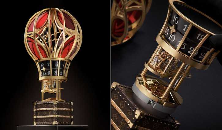 Louis Vuitton launches hot-air balloon-inspired clock