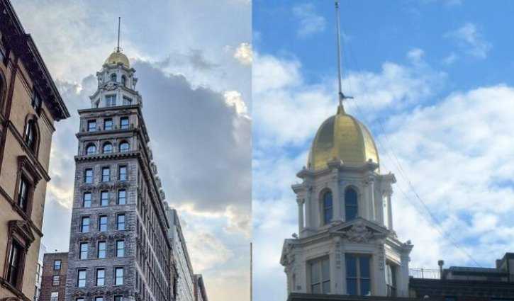 Gold-domed penthouse apartment for sale in NYC