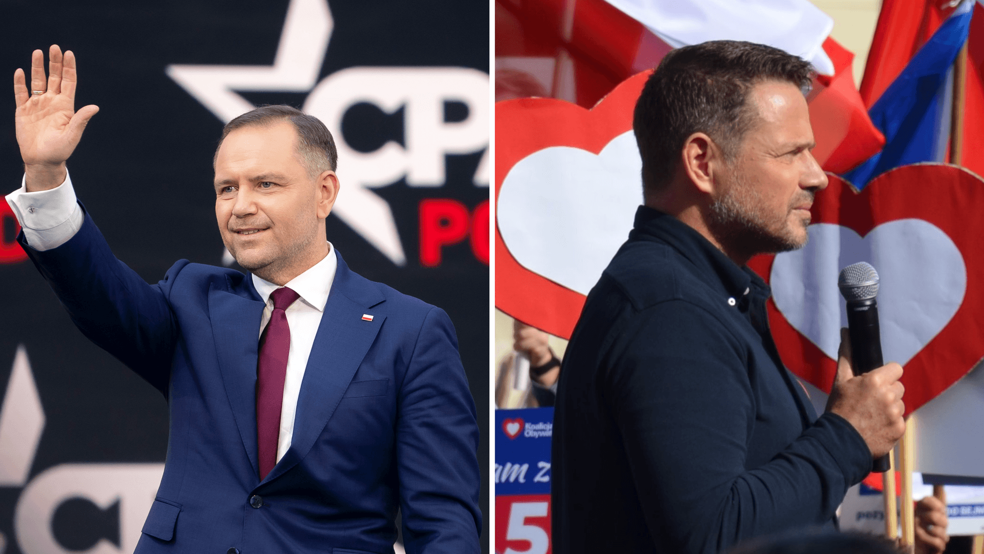 Karol Nowracki (left) and Rafał Trzaskowski (right). Credit: DHSgov / Flickr, Silar / Wikimedia Commons