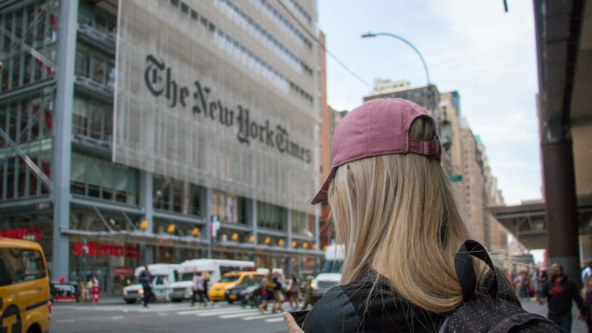 New York Times stock sinks amid subs drop, tech strike