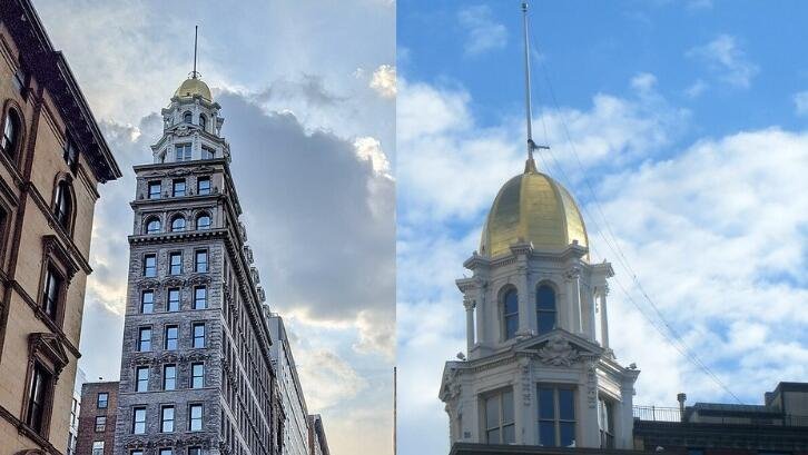 Gold-domed penthouse apartment for sale in NYC