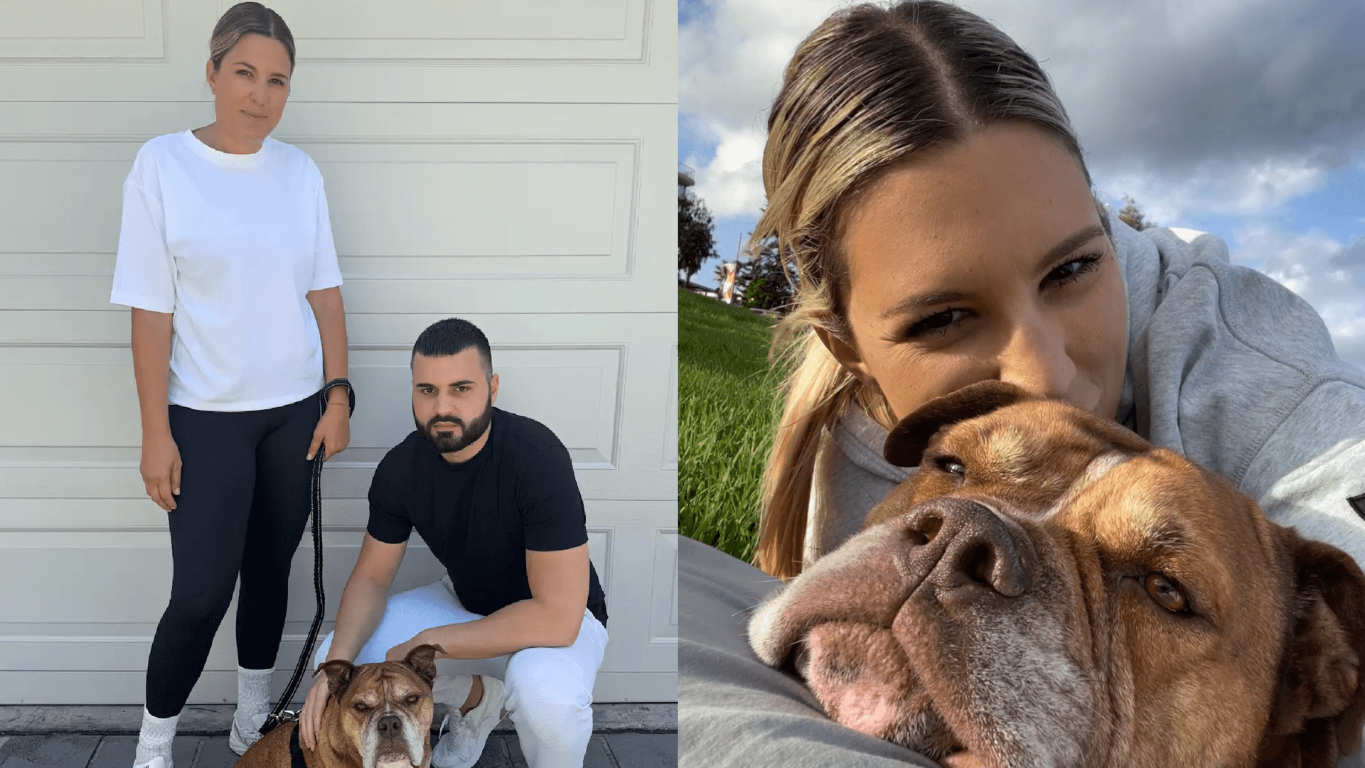 Sandra Abade, Luka Maric, and dog Carlos. Credit: Dog Friendly Co.